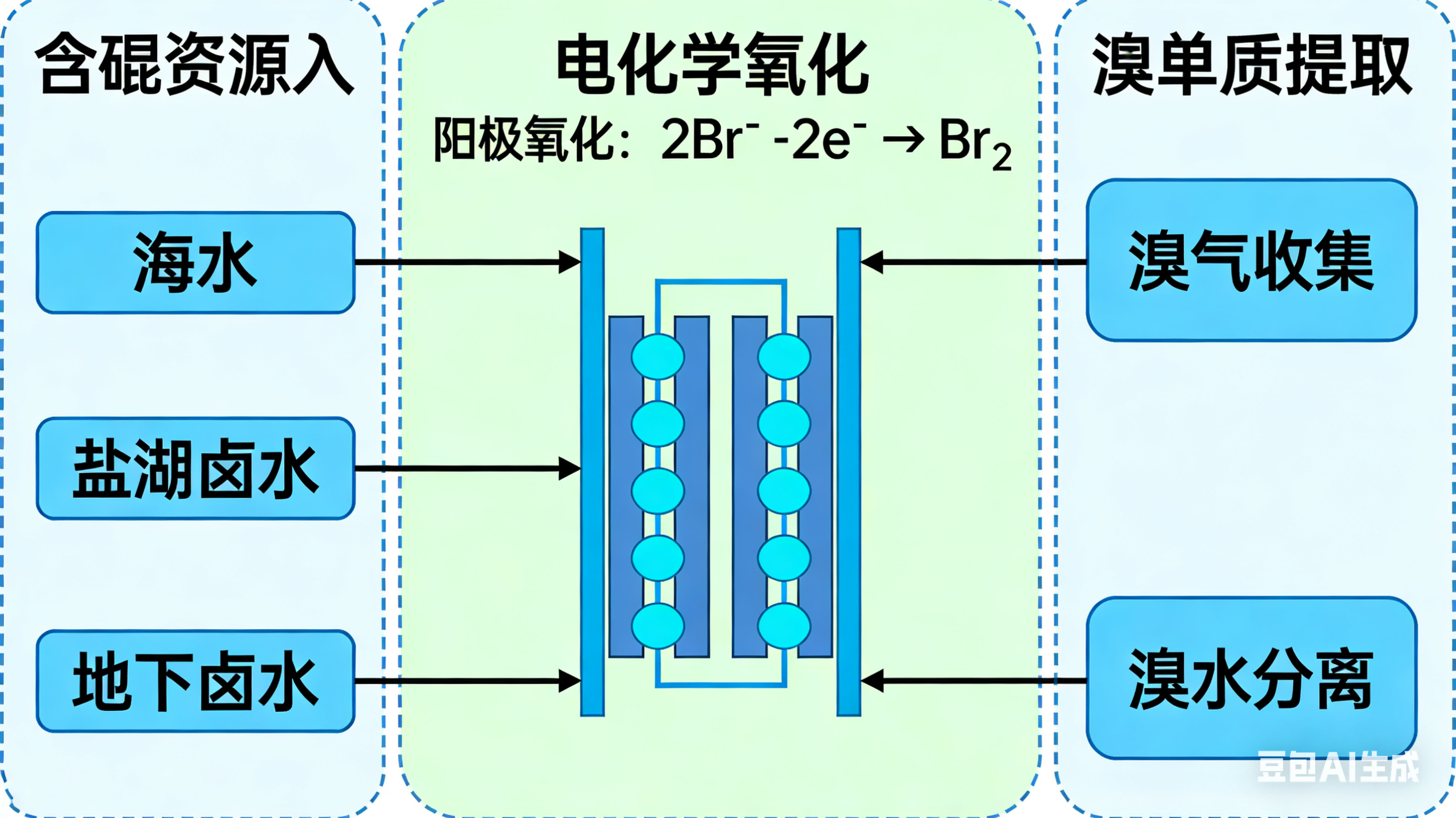 從含溴資源中提取溴化鈉：電化學(xué)氧化法的原理與工藝